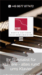 Mobile Screenshot of klavier-hofinger.com